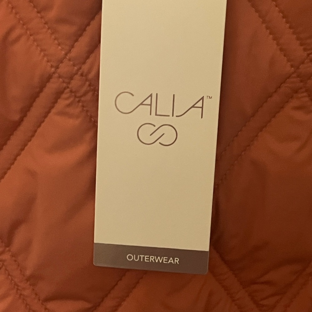 Calia Quilted 1/2 Zip Pullover in Apricot Aura (S) - Picture 3 of 8